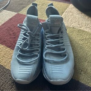 Steve Madden SM NY90 MAXIMA Womens Sneakers Baby Blue Rhinestones Size 10M